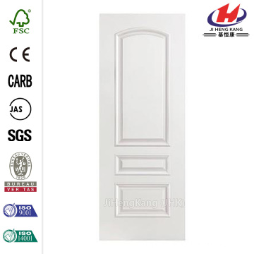 24 in. X 80 in. Palazzo Treviso Glatte 3-Panel runde Top Solid Core Primed Composite Single Prehung Innentür